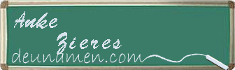 Anke Zieres Visitenkarte